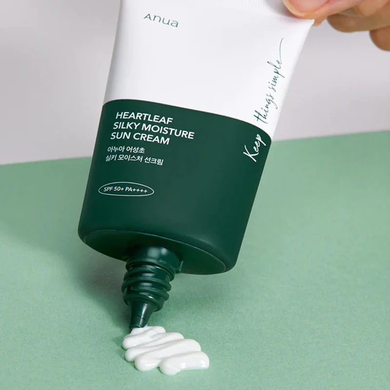 Anua Heartleaf Silky Moisture Sun Cream 50ml - Image 3