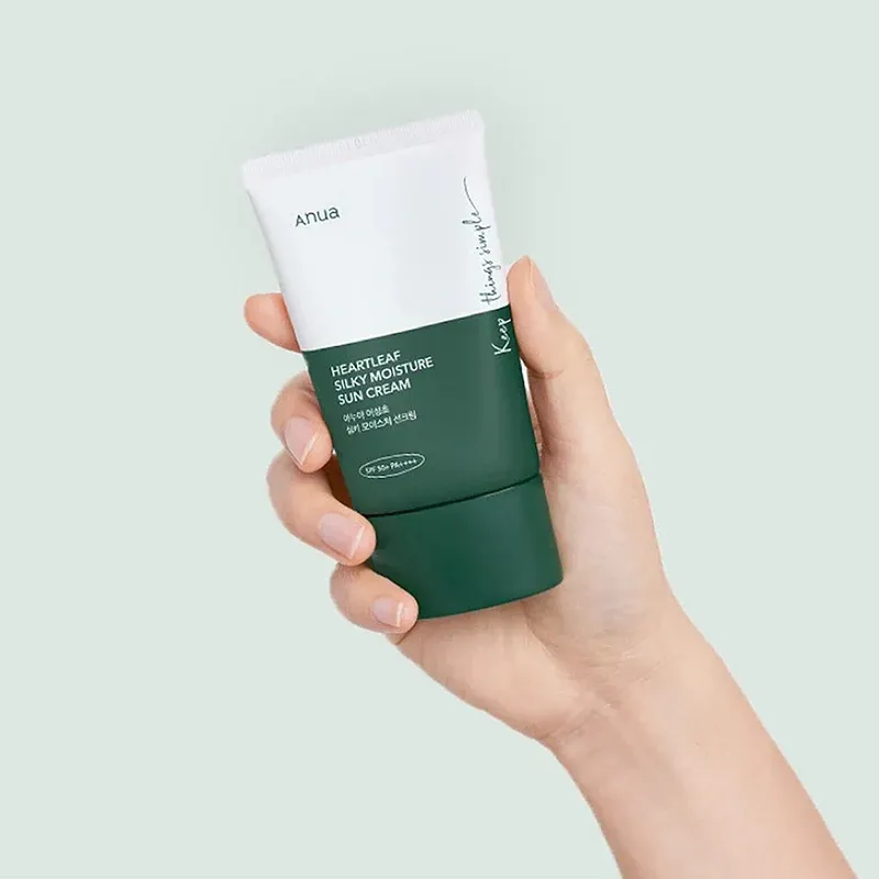 Anua Heartleaf Silky Moisture Sun Cream 50ml - Image 5