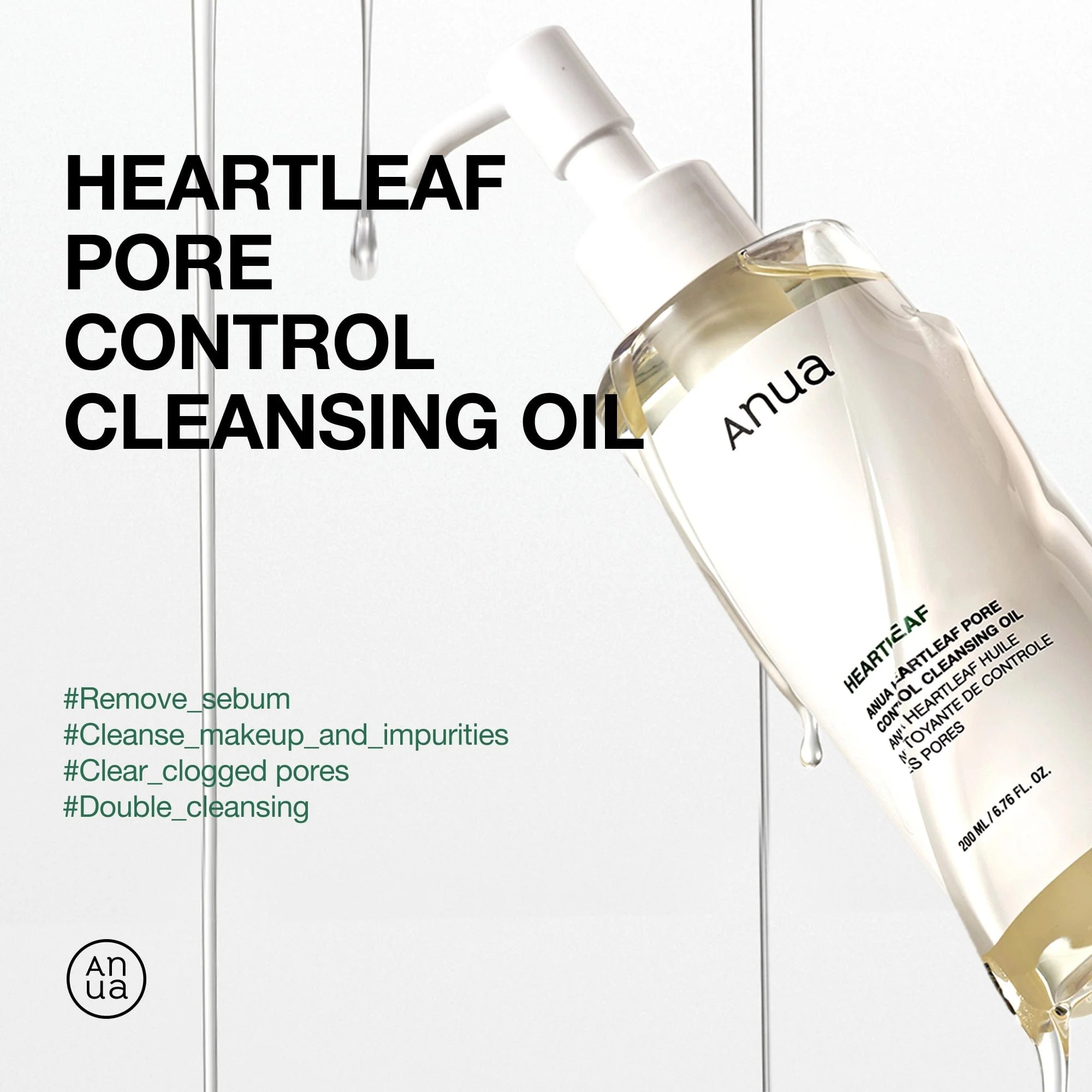 Anua Heartleaf Pore Control Cleansing Oil 200ml - Image 2